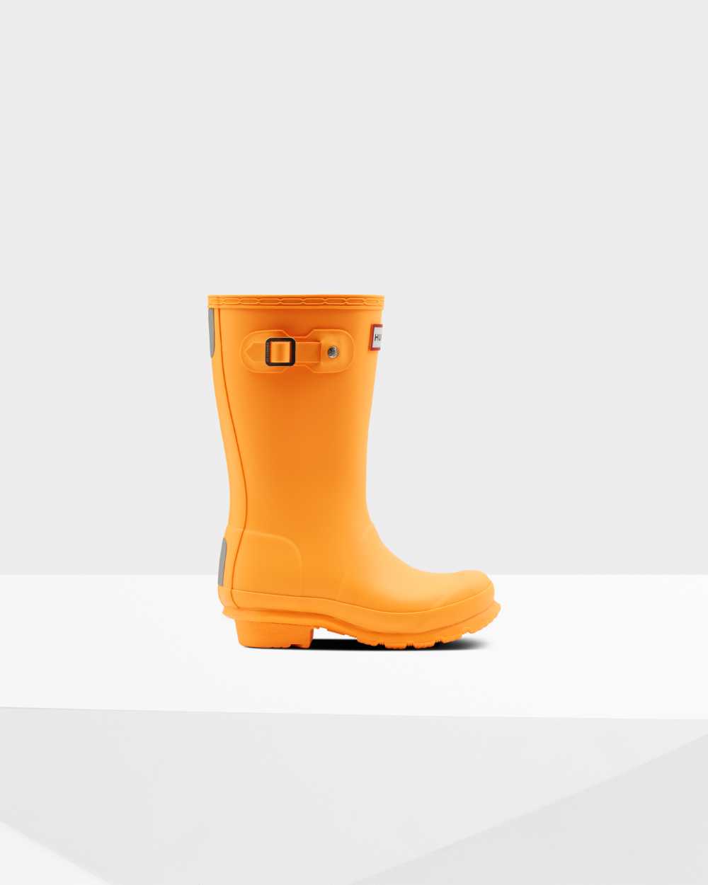 Hunter Original Big Kurze Gummistiefel Kinder - Hunter Stiefel Mit Mittelhohe Orange | Deutschland 2